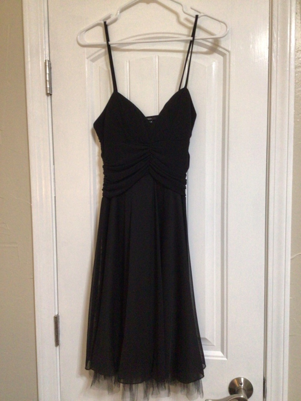 XOXO~ Juniors Black Fit & Flare Mini Party Dress~ Size Medium